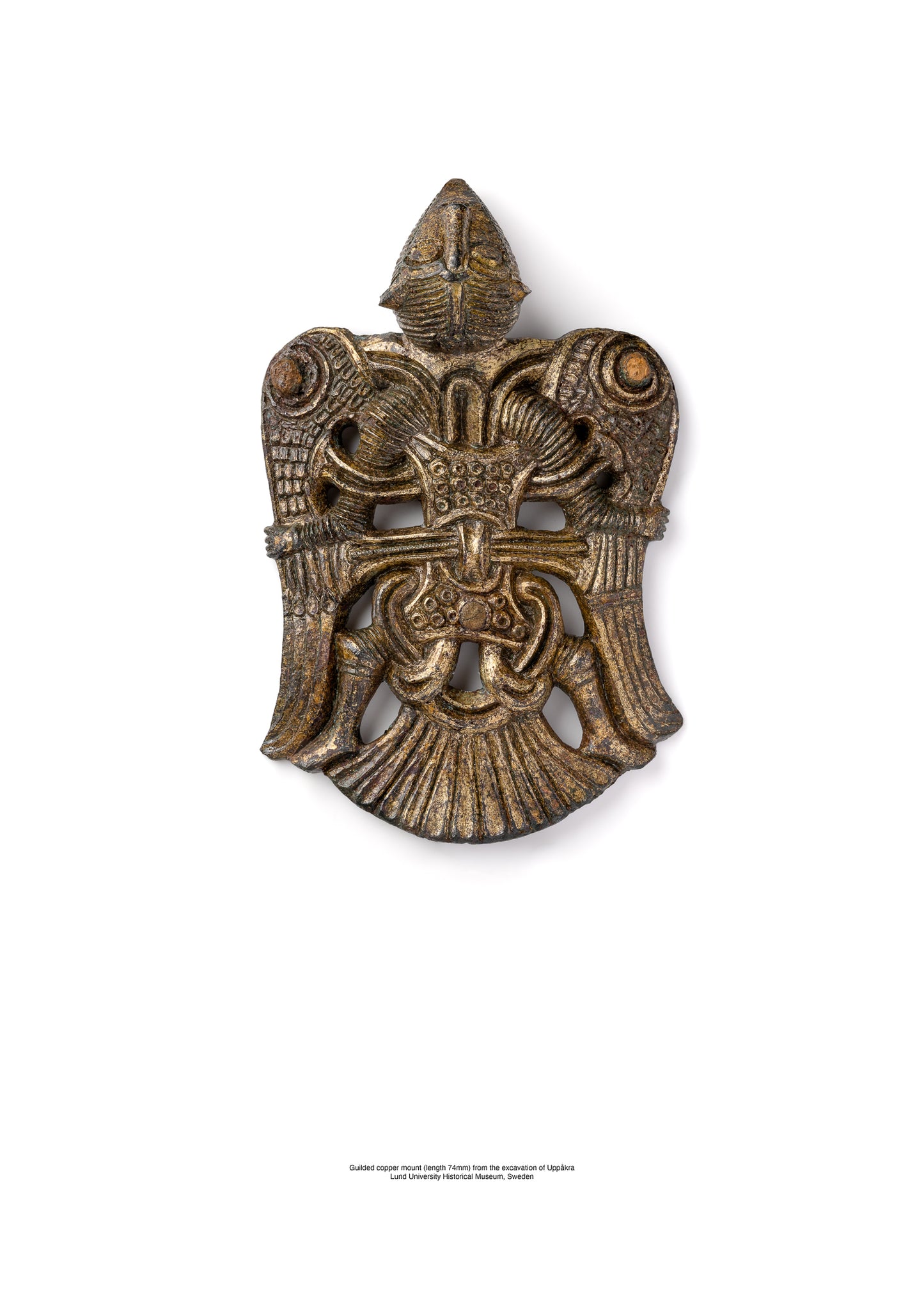 Völund – Gilded Copper Mount from Uppåkra