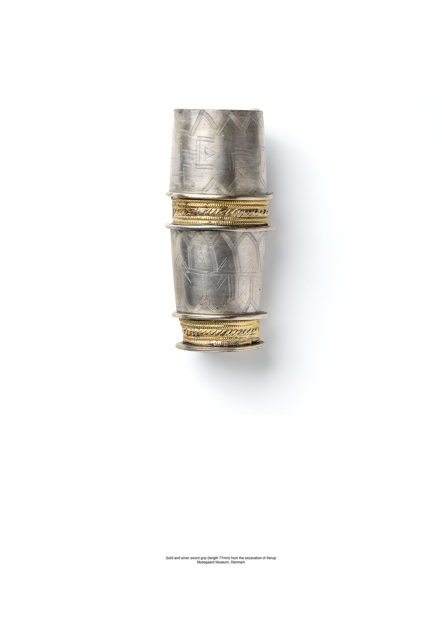 Gold and Silver Sword Grip from Illerup
