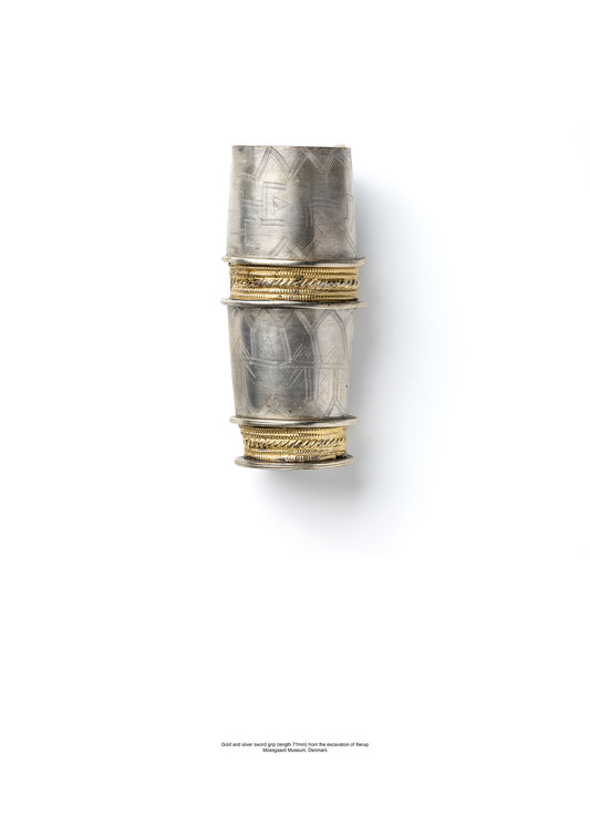 Gold and Silver Sword Grip from Illerup